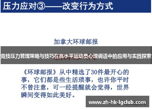 竞技压力管理策略与技巧在高水平运动员心理调适中的应用与实践探索